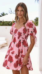 Tammy Mini Dress - Dahlia Rouge