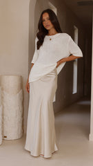 Amara Knit Top - White