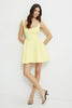 Flared Scoop Neck Ponte Mini Dress
