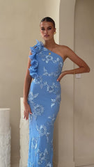 Darlee Maxi Dress - Blue Floral