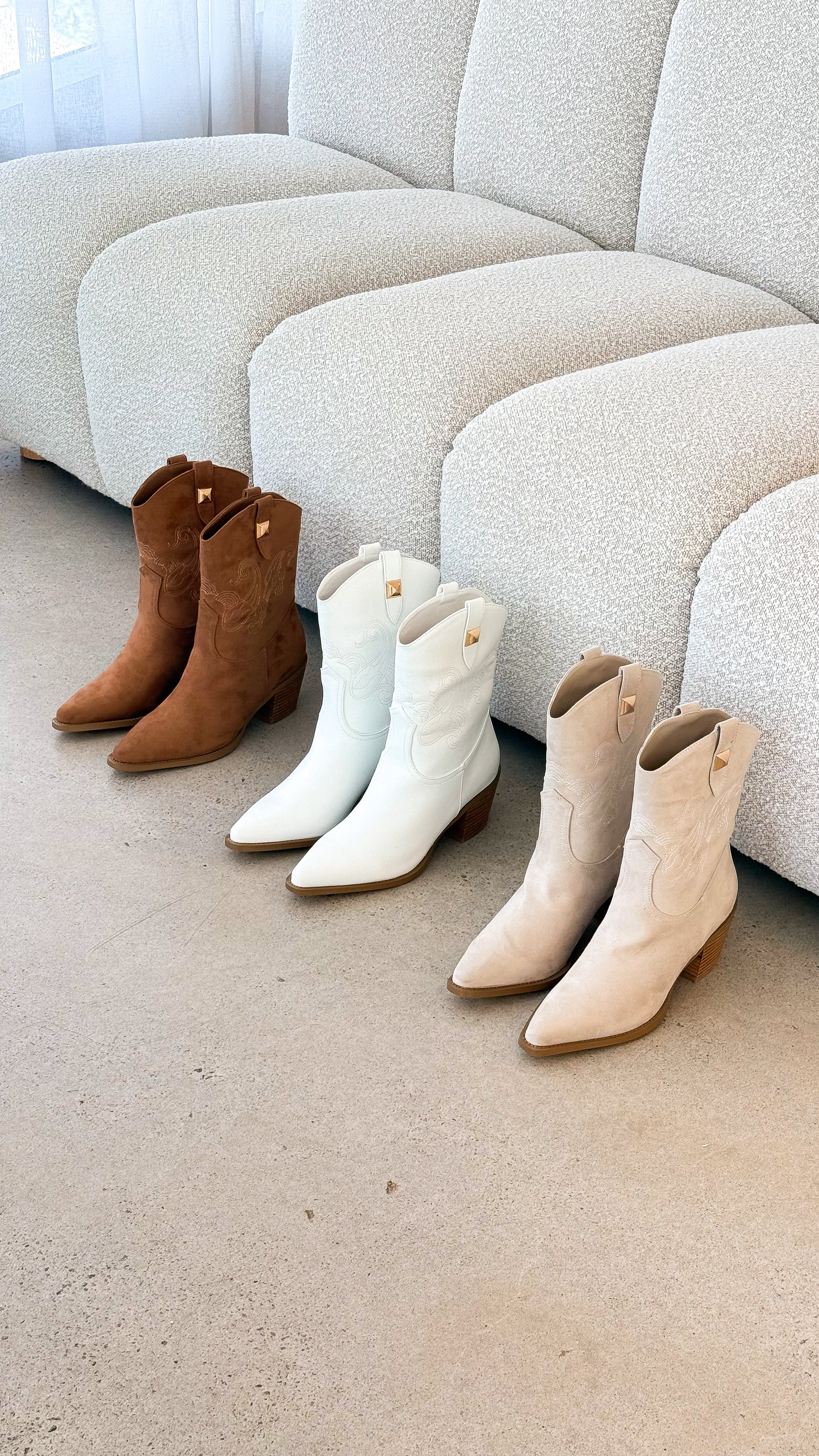 Darla Boots - White