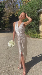 Lucia Maxi Dress - Champagne