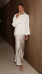 Jacques Knitted Jumper - White