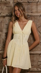 Elysia Mini Dress - Yellow