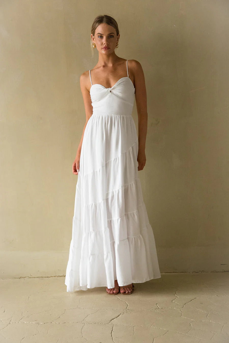 Donna Twist Front Maxi Dress