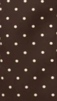 Lula Mini Dress - Chocolate/White Polka