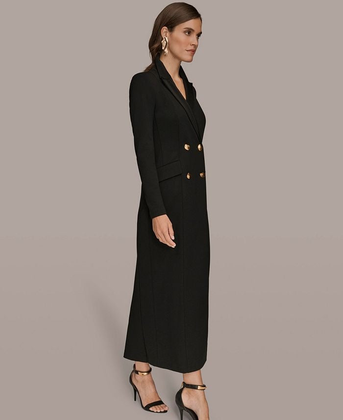 Donna Karan New York Women's Long Sleeve Coat Dress