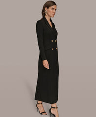 Donna Karan New York Women's Long Sleeve Coat Dress