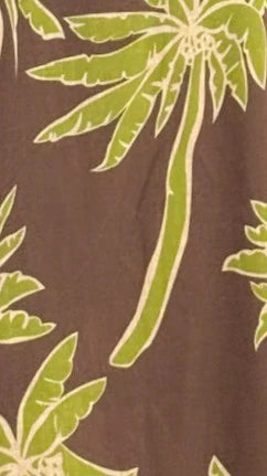 Marcel Maxi Dress - Brown/Green Palm