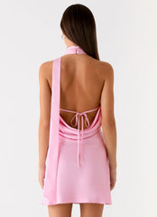 Keena Scarf Mini Dress - Pink